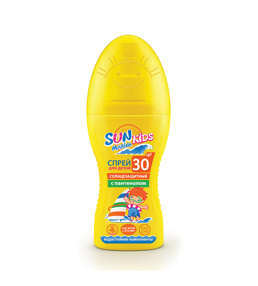 Спрей SPF-30 солнцезащитный для детей из серии SUN MARINA Kids, 150 мл